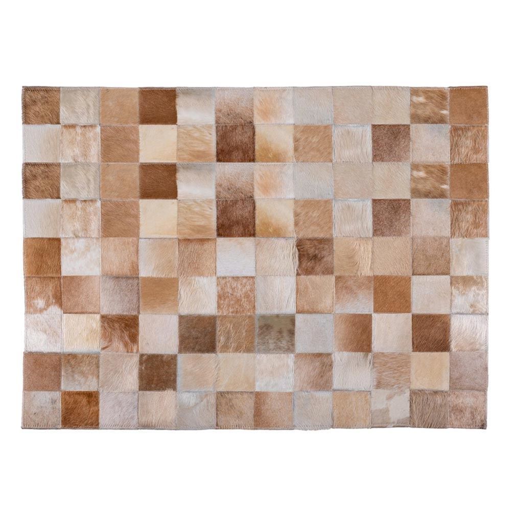 Tapete De Couro Texas 1,00X1,50M - Bege