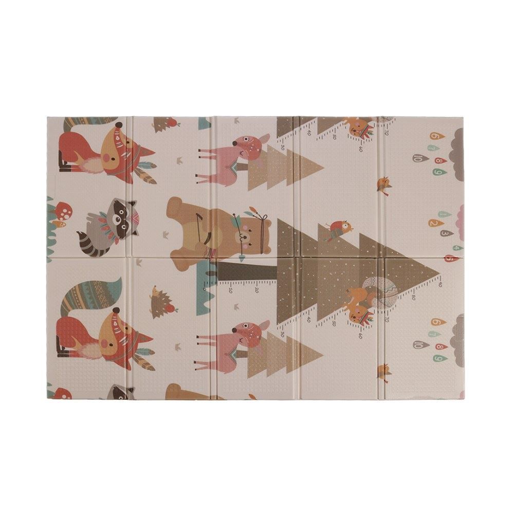 Tapete Infantil Dobrável 1,20X1,80 m Encantos Havan Baby - Bosque com animais