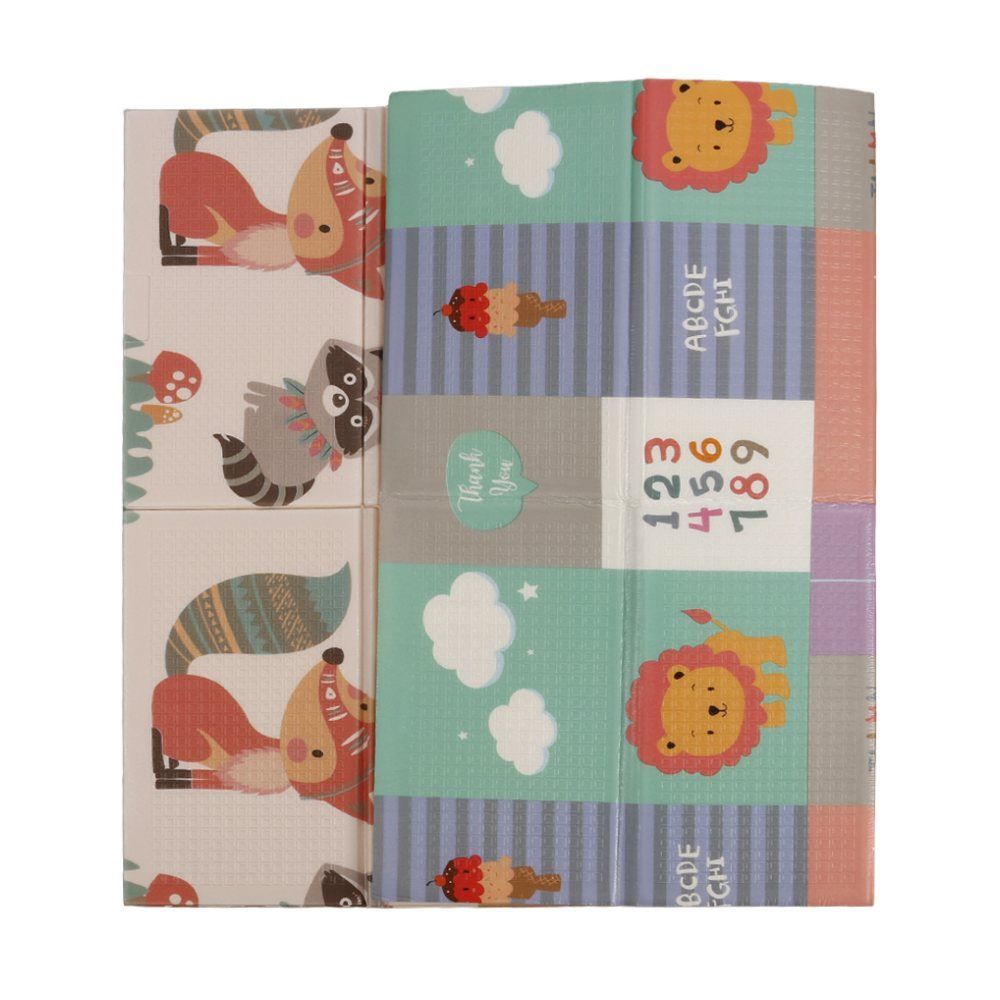 Tapete Infantil Dobrável 1,20X1,80 m Encantos Havan Baby - Bosque com animais