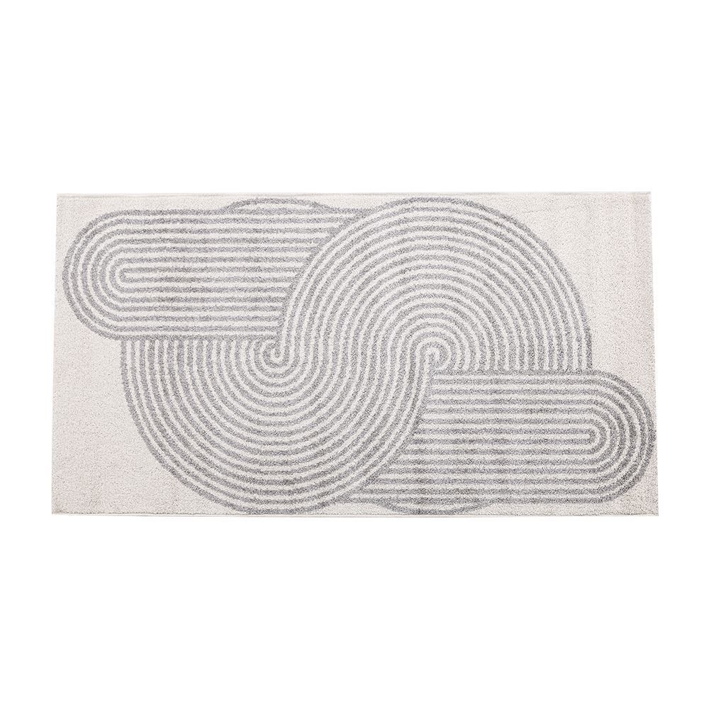 Tapete Para Sala Ou Quarto Lotus 80X150 Cm Havan Casa - Cinza Design