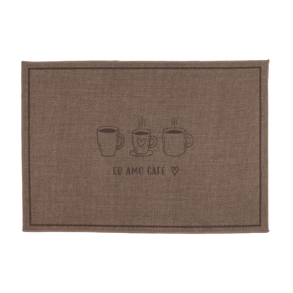 Tapete para Cozinha 53X70 cm Nature Havan Casa - Castor Eu Amo Café