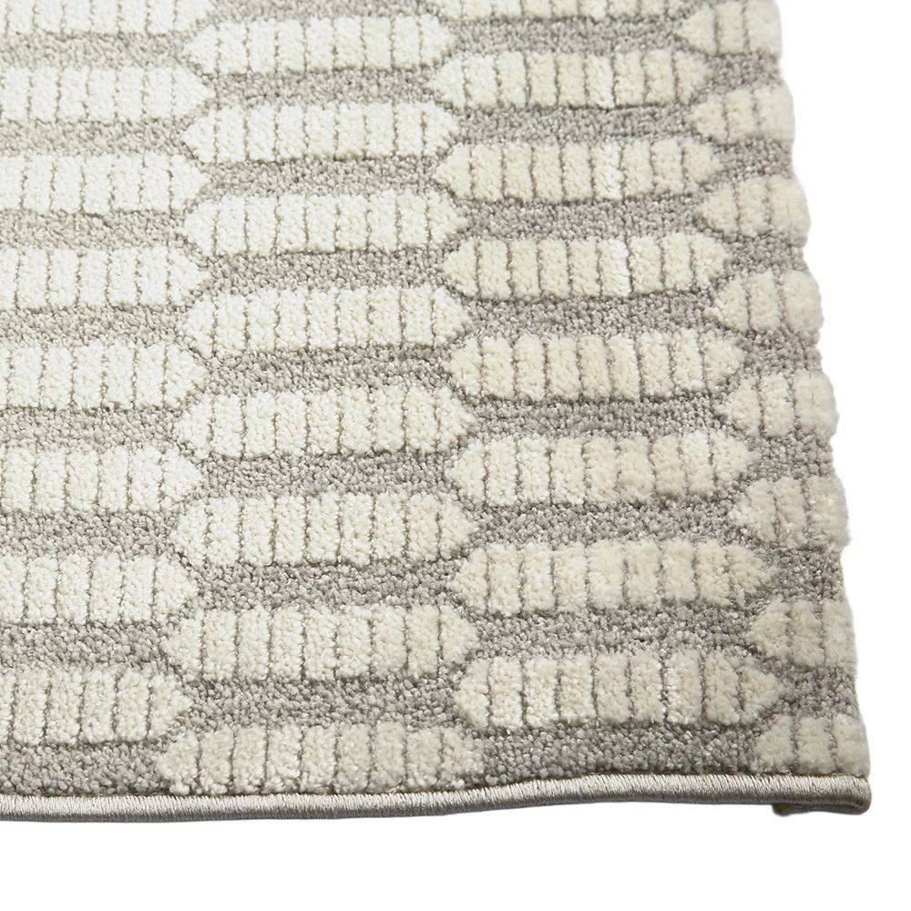 Tapete para Quarto e Sala 1,40X2,00 m Atenas Havan Casa - Creme Cinza