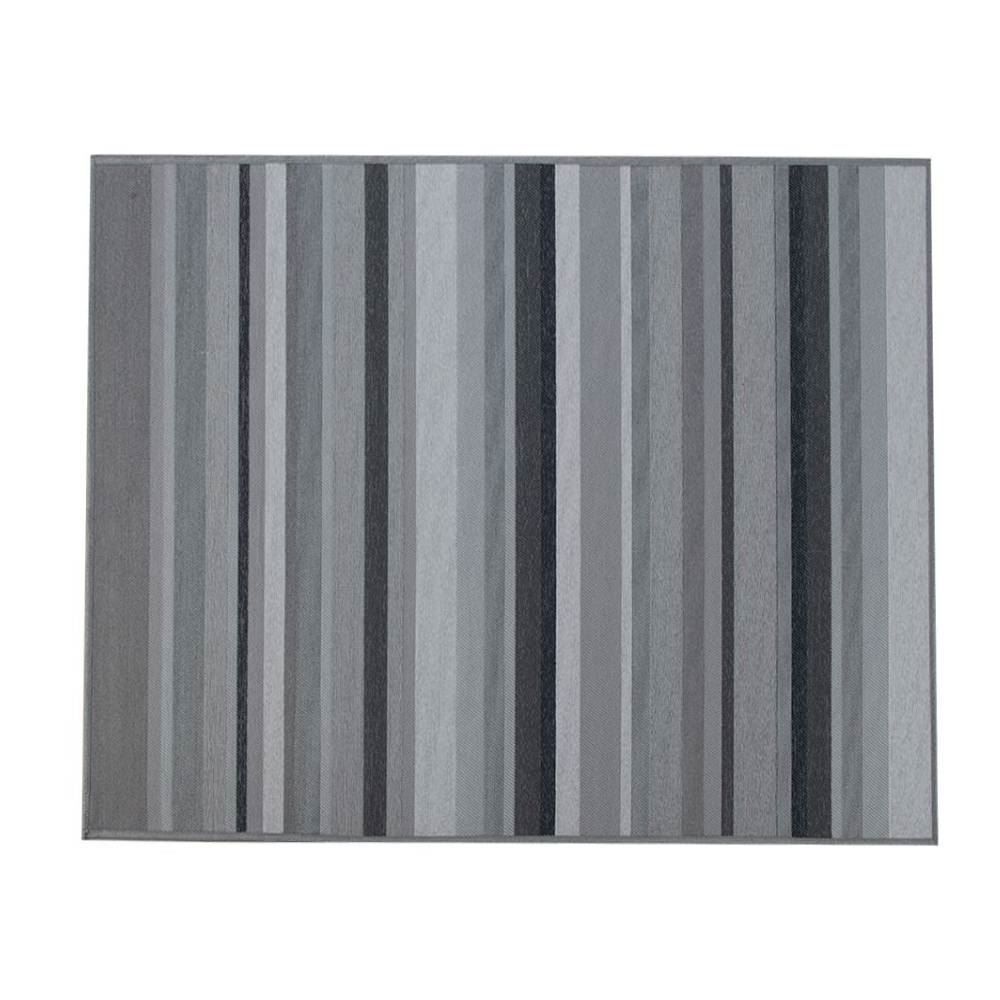 Tapete para Quarto Ou Sala 2,00X2,50 m Siena Havan Casa - Grafite 52 Faixas