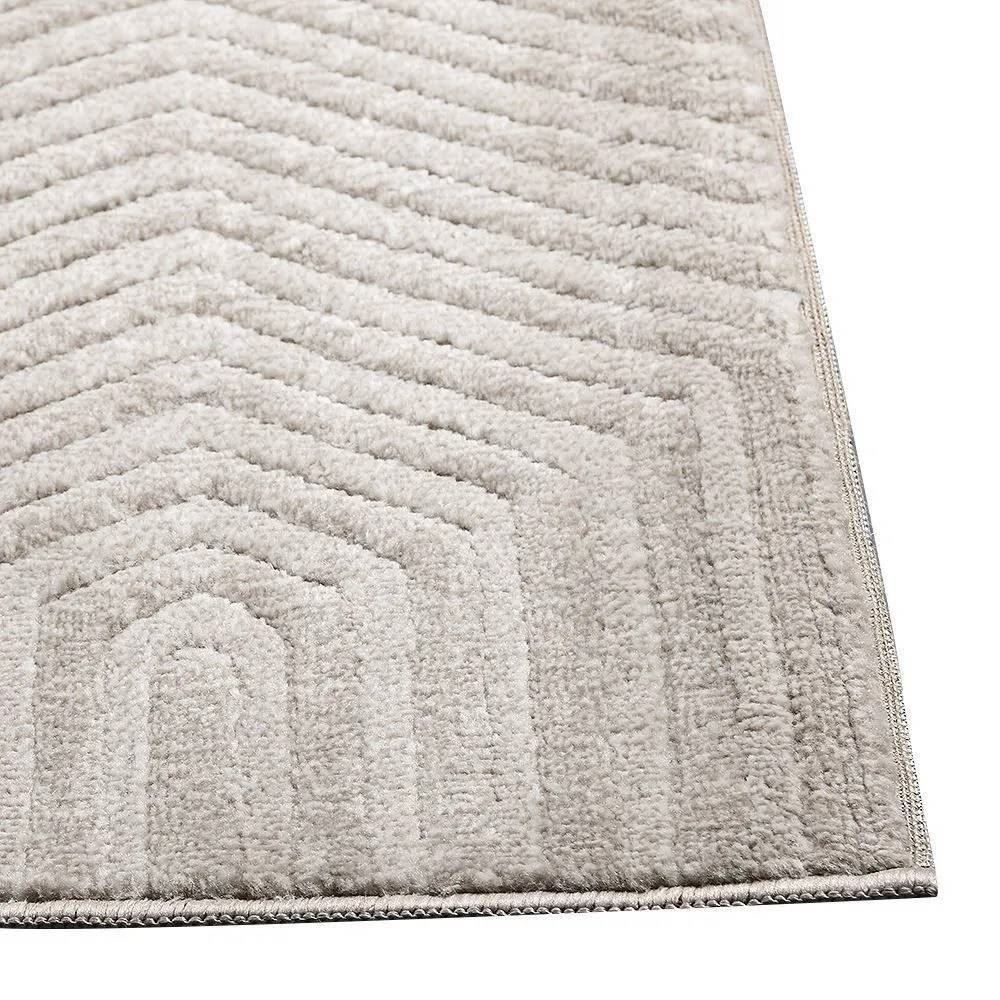 Tapete para Quarto e Sala 2,40X3,00 m Platinium Havan Casa - Cinza Com Bege