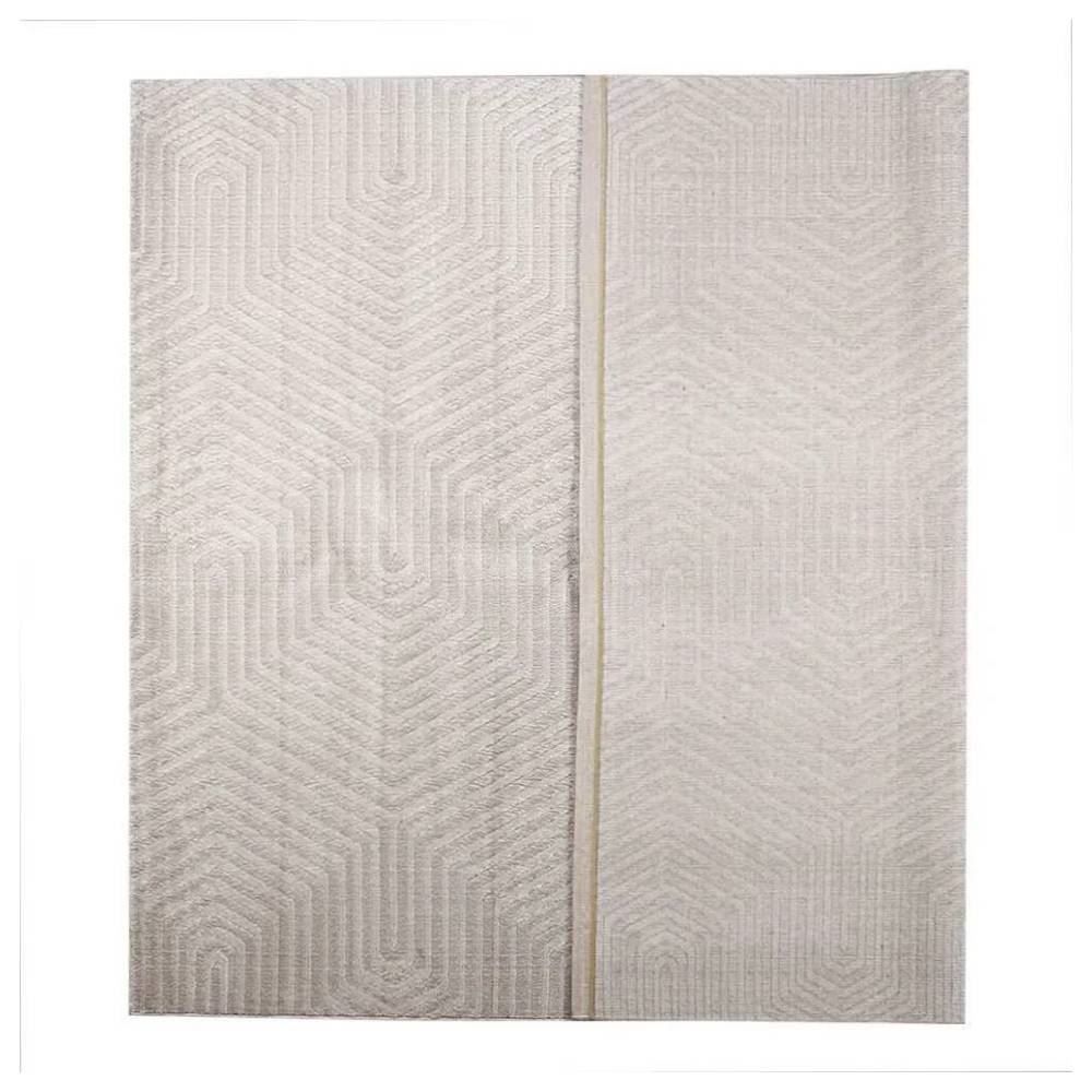 Tapete para Quarto e Sala 2,40X3,00 m Platinium Havan Casa - Cinza Com Bege