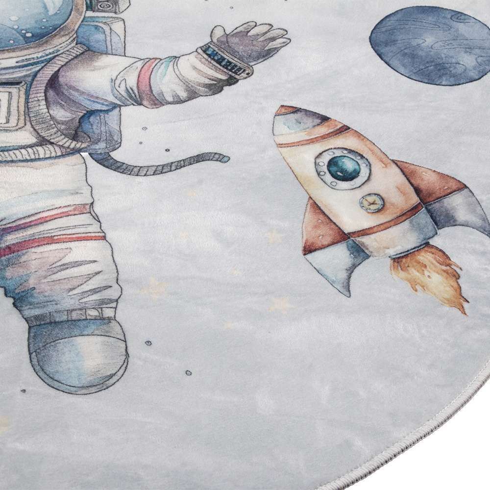 Tapete Soft 100 X 100Cm Havan Casa - Cinza Astronauta