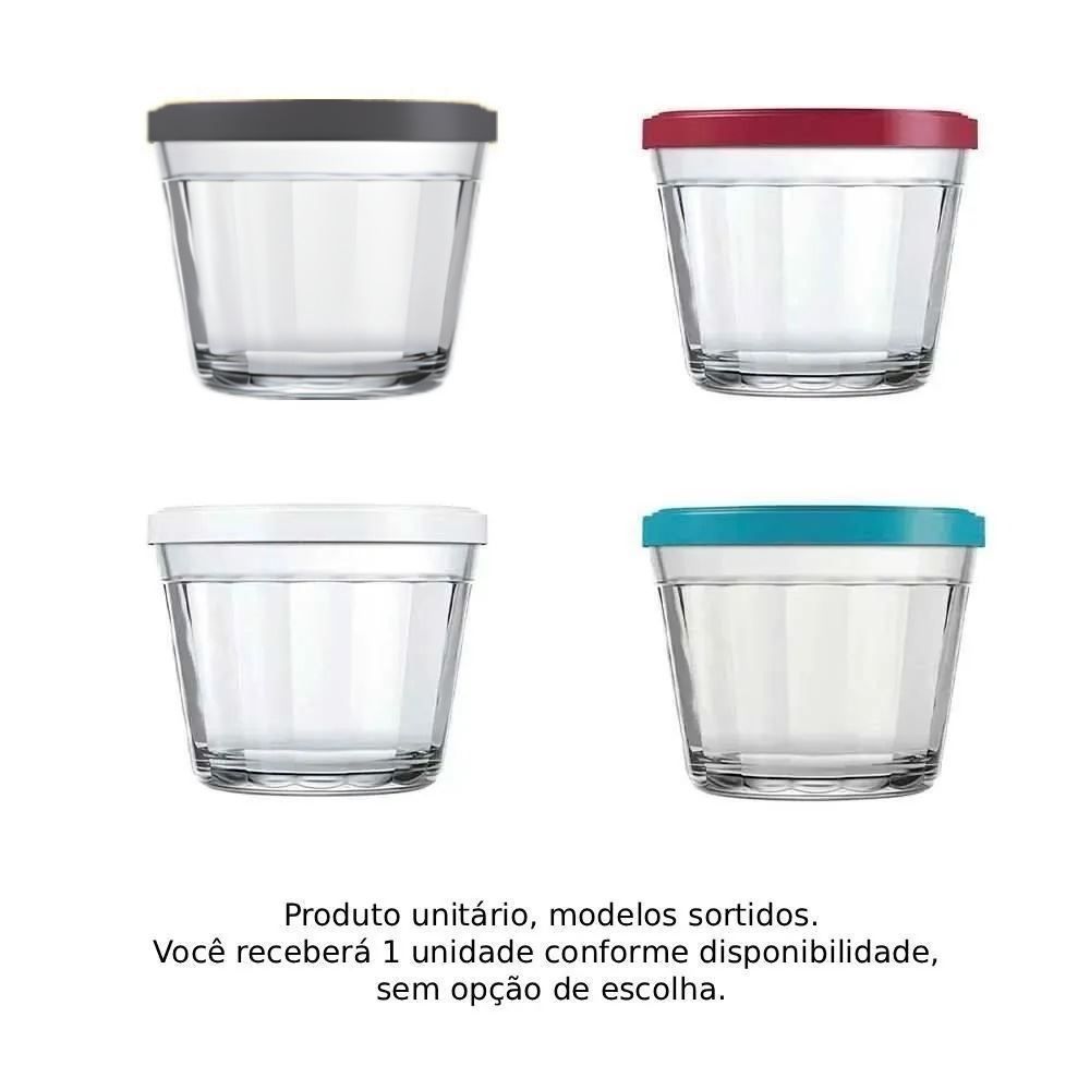 Tigela Americano com Tampa Nadir 150Ml - Cores Sortidas