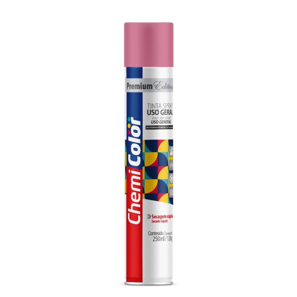 Tinta em Spray Rosa 250Ml Chemicolor - 068.0523