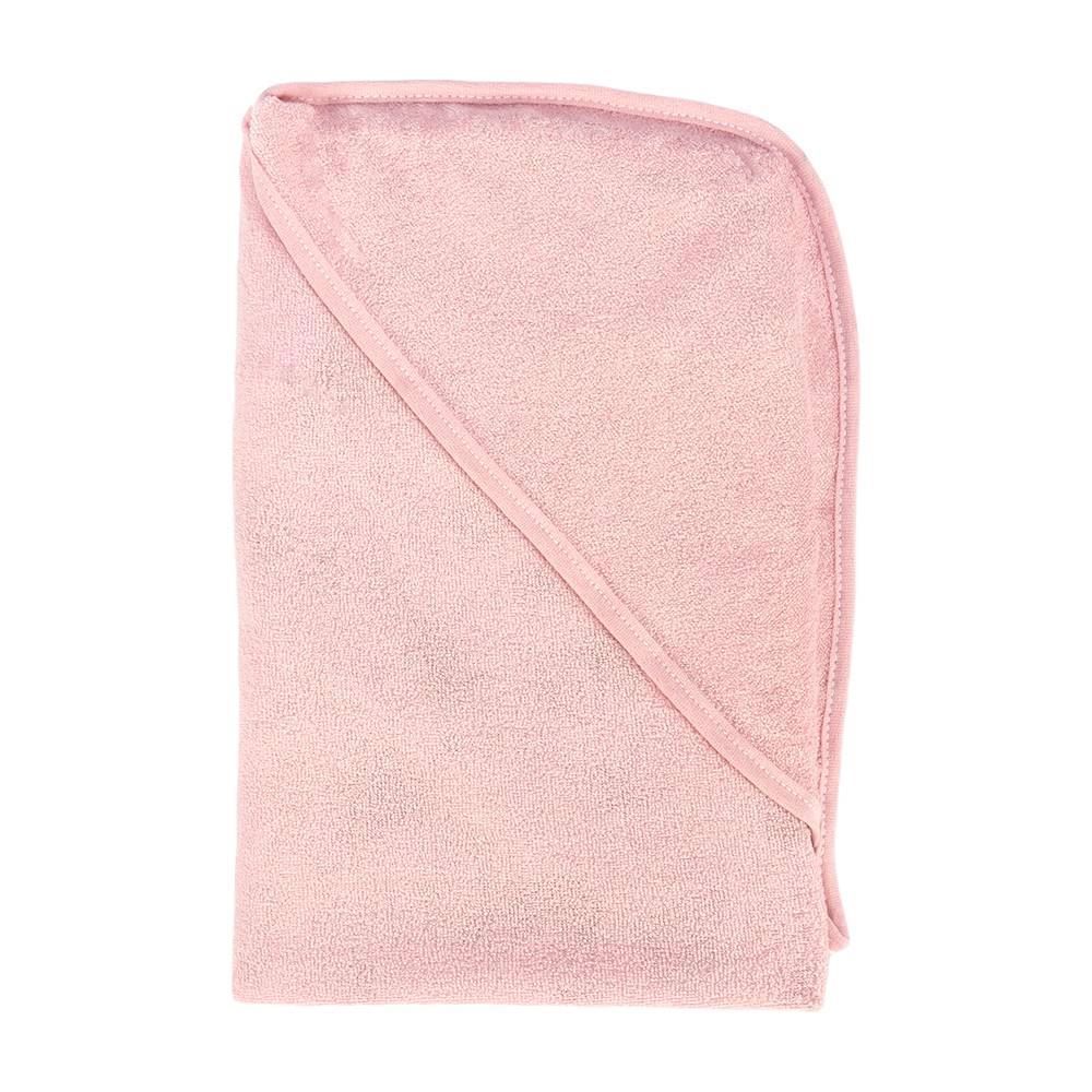 Toalha com Capuz de Canto Plush Havan Baby - Urso Rosa