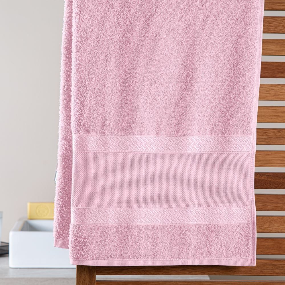 Toalha de Banho 100% Algodão Creative Havan Casa 1 Pç - Rosa 