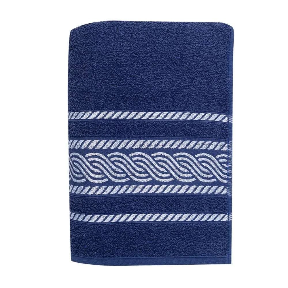 Toalha de Banho 100% Algodão Napole Havan Casa - Azul Marinho