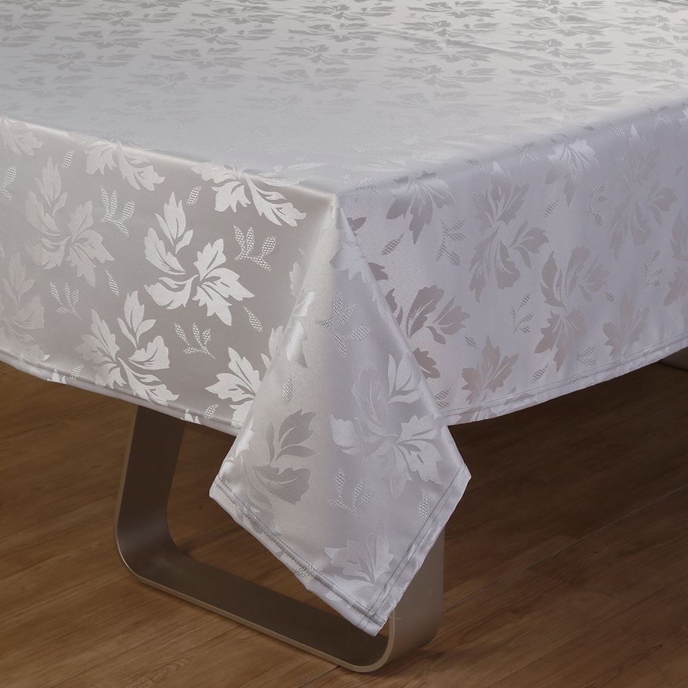 Toalha de Mesa 1,35M X 1,35M Elegance Havan Casa - Folhas Cinza