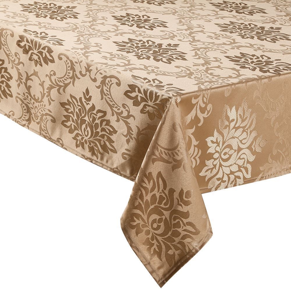 Toalha De Mesa 1,35X2,10M Elegance Havan Casa - Arabesco Kaki 