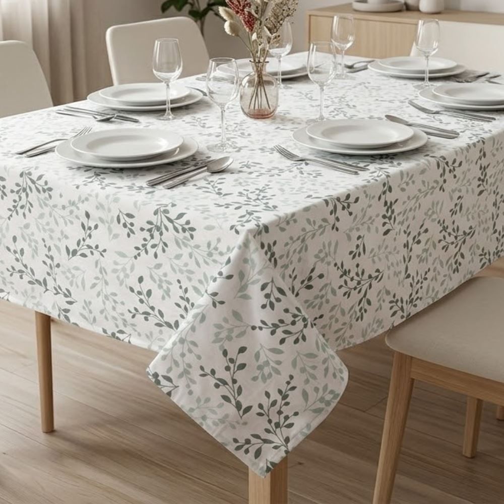 Toalha de Mesa 1,40M X 1,40M Havan Casa by Lepper - Folhas Verdes