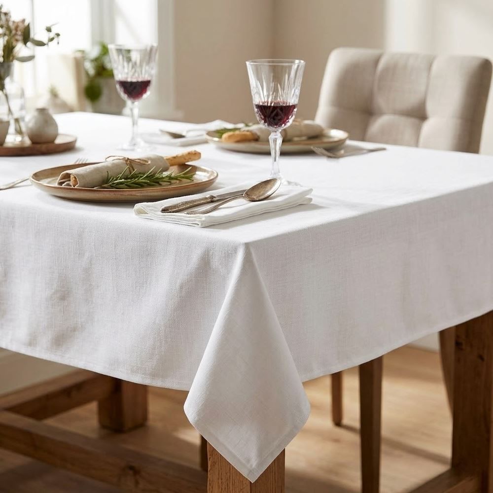 Toalha de Mesa 1,40X1,40 m Sienna Havan Casa - Branco