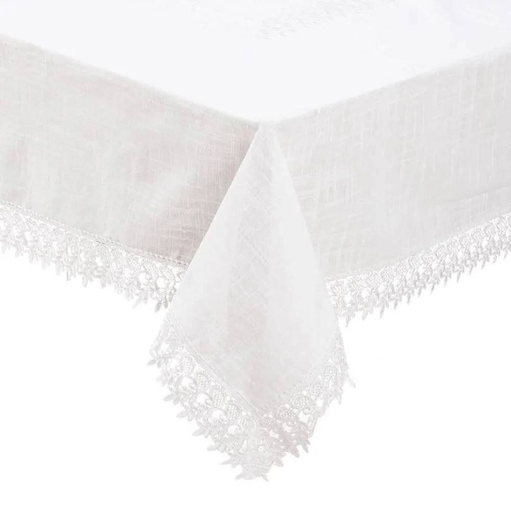 Toalha de Mesa 1,60M  X 2,50M Renda Guipir Havan Casa - Veneza