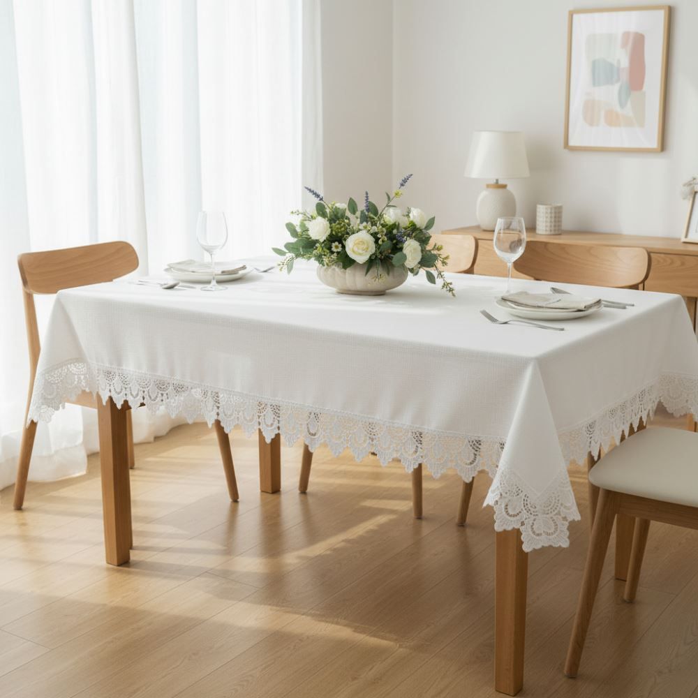 Toalha de Mesa 1,60M  X 2,50M Renda Guipir Havan Casa - Paris