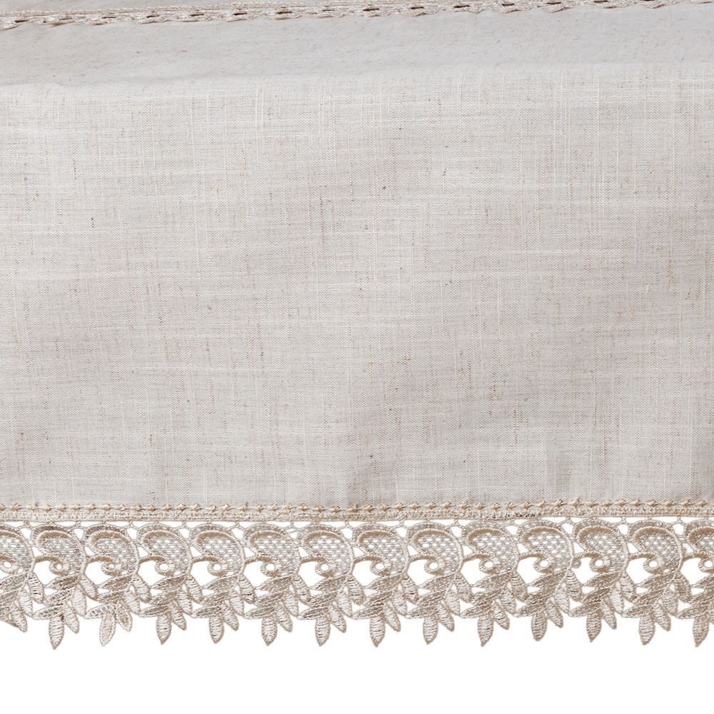 Toalha de Mesa 1,60M  X 2,50M Renda Guipir Havan Casa - Veneza Naturale