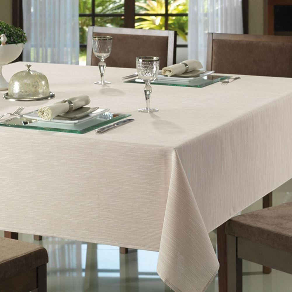 Toalha de Mesa 2,00X 2,00M Passion Clean Döhler - Bege