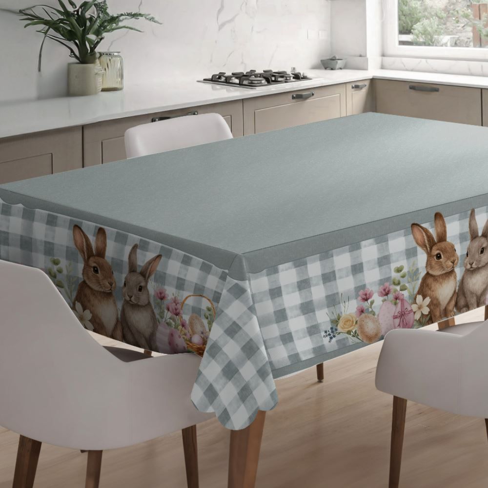 Toalha de Mesa Páscoa Estampada 1,40 X 2,10M Havan Casa - Xadrez Verde