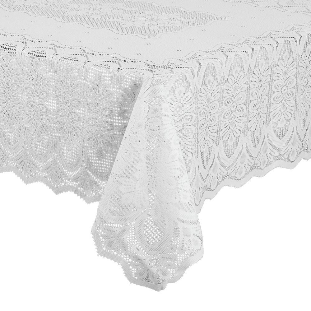 Toalha de Mesa Retangular 1,50M X 2,20M Arabesco Havan Casa - Branco