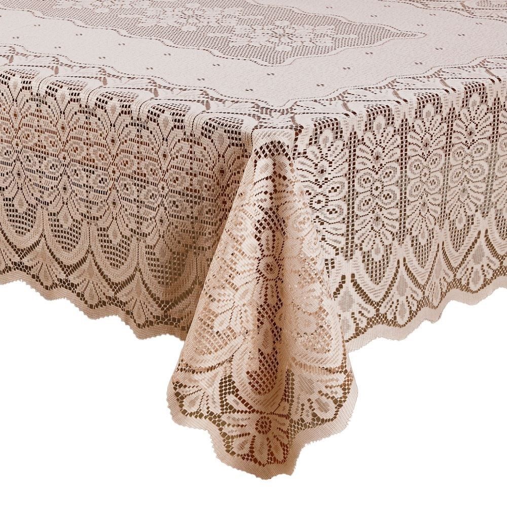 Toalha de Mesa Retangular 1,50M X 2,20M Arabesco Havan Casa - Bege