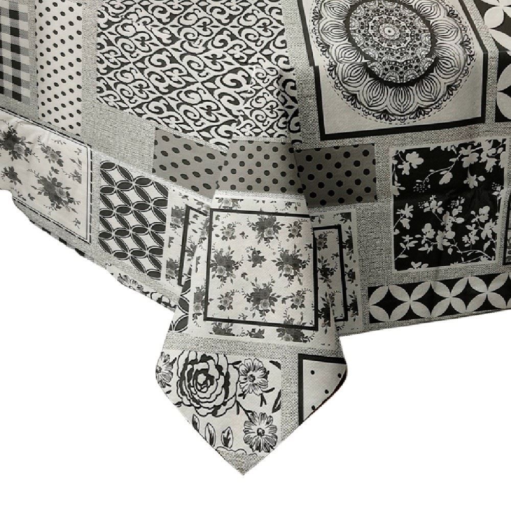 Toalha De Mesa Térmica 1,40X1,40 M Havan Casa - Patchwork Cinza