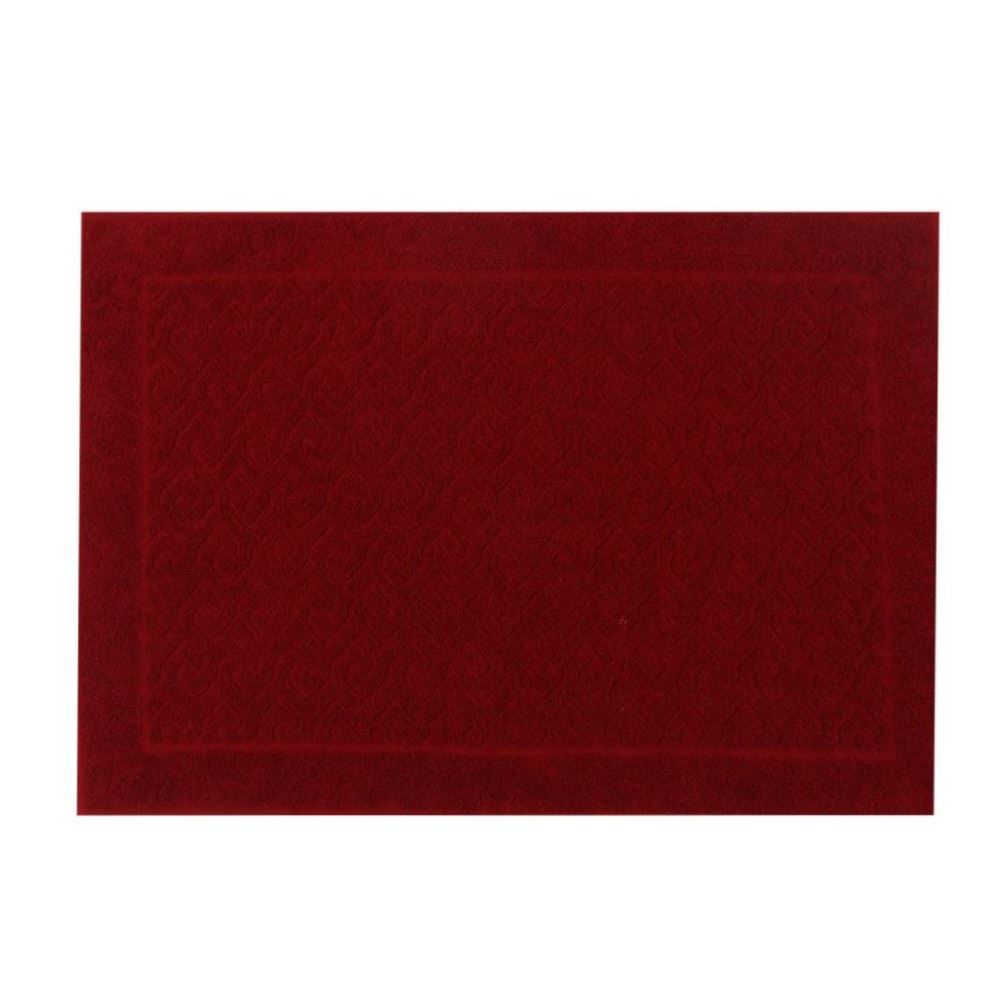 Toalha de Piso para Banheiro 45X68cm Spazio Havan Casa - Bordô