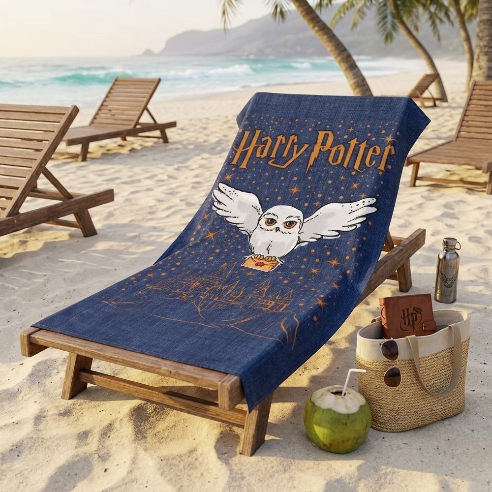 Toalha de Praia Infantil Harry Potter Lepper - Coruja