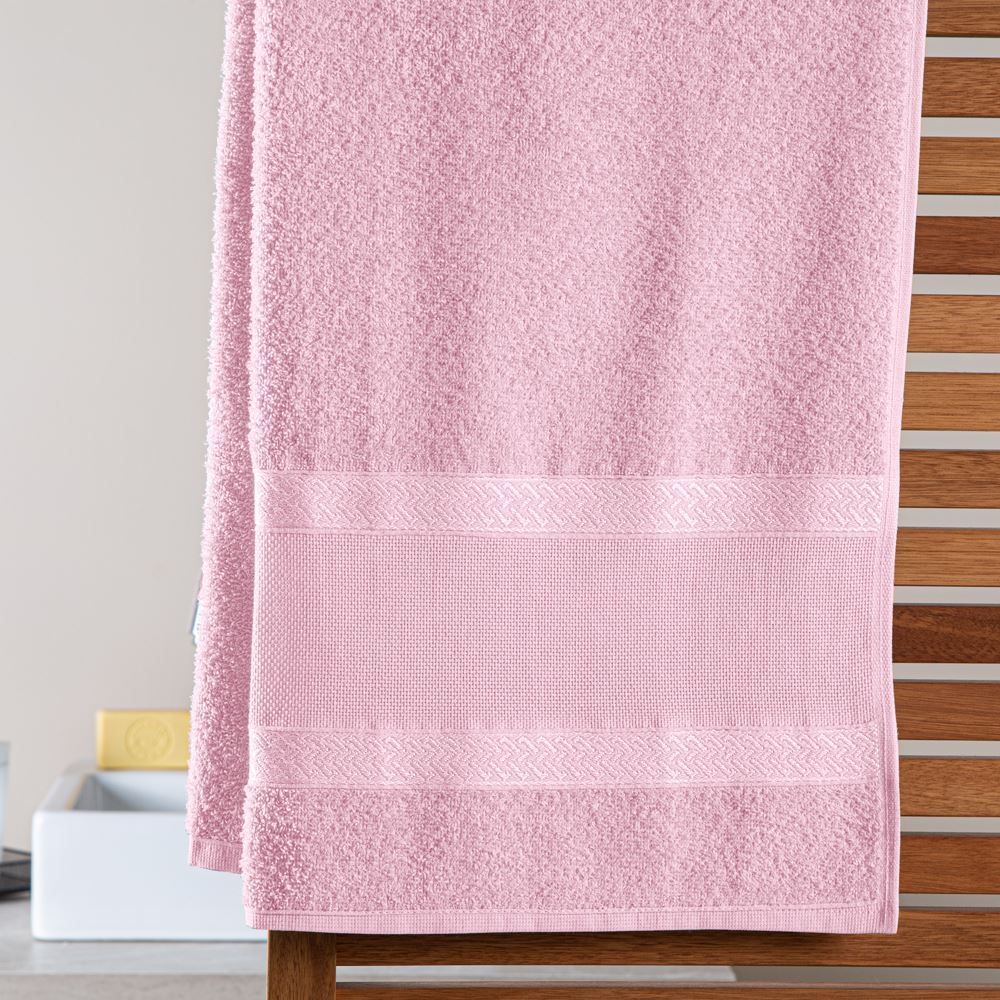 Toalha De Rosto 100% Algodão Creative Havan Casa 1 Pç - Rosa