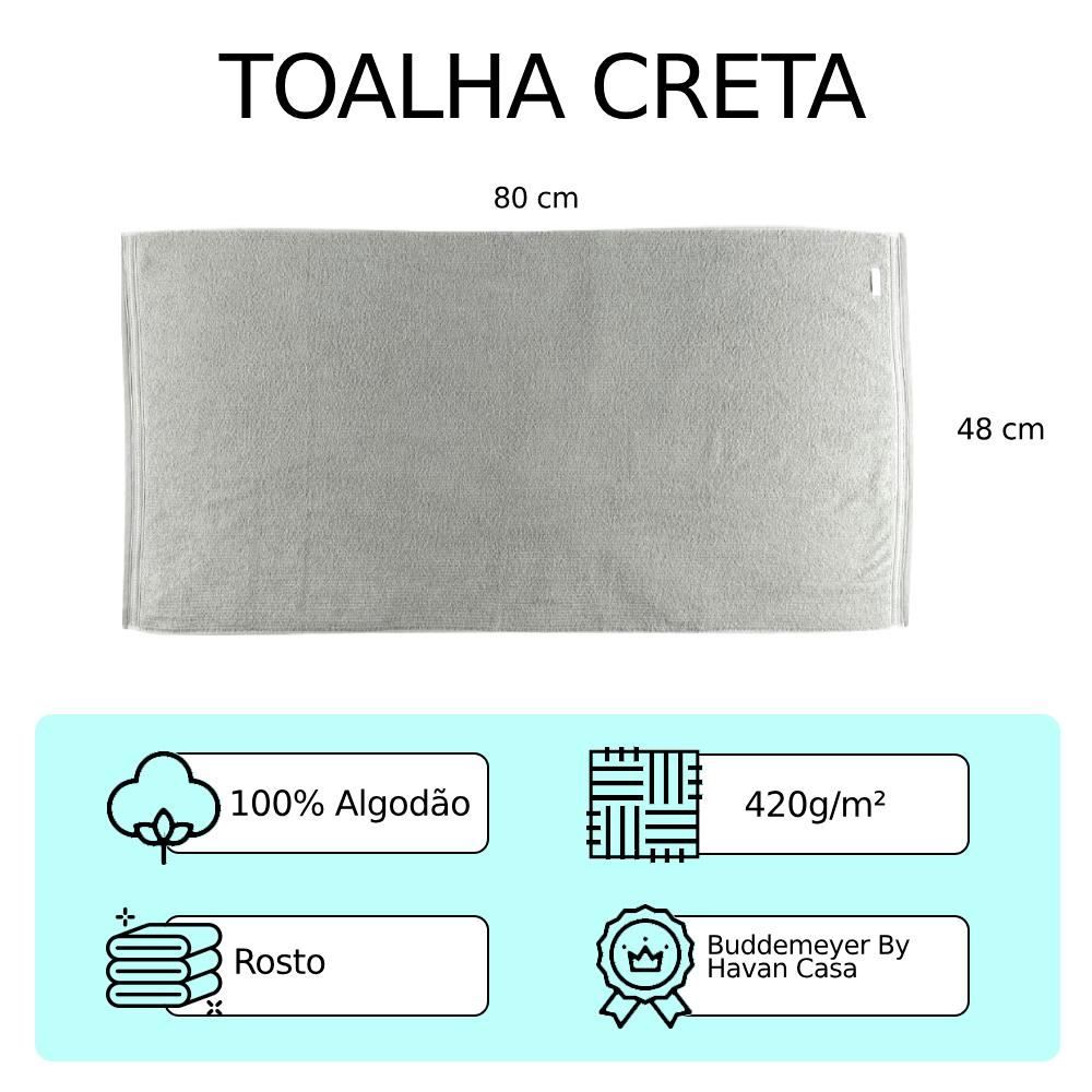 Toalha De Rosto 100% Algodão Creta Buddemeyer By Havan Casa  - Verde