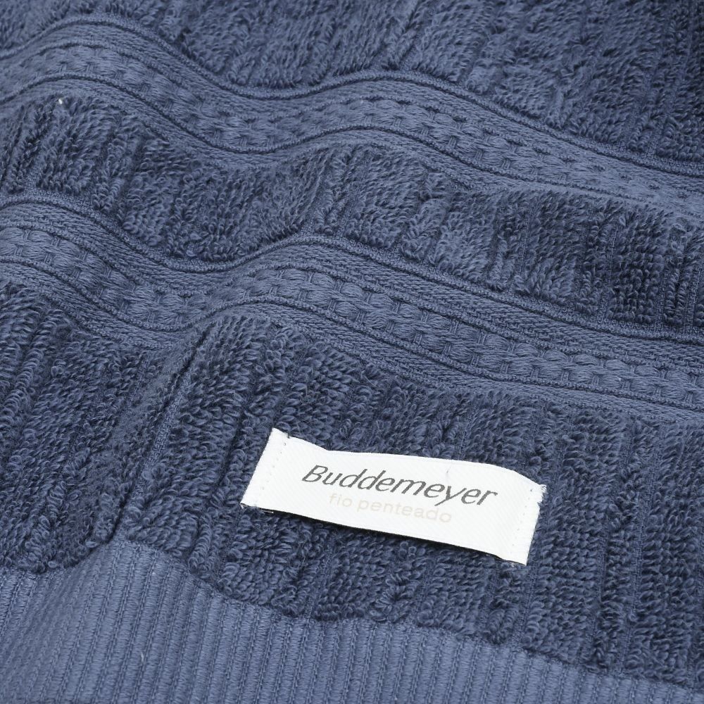 Toalha de Rosto Bella 48Cm X 85Cm Buddemeyer - Azul Escuro