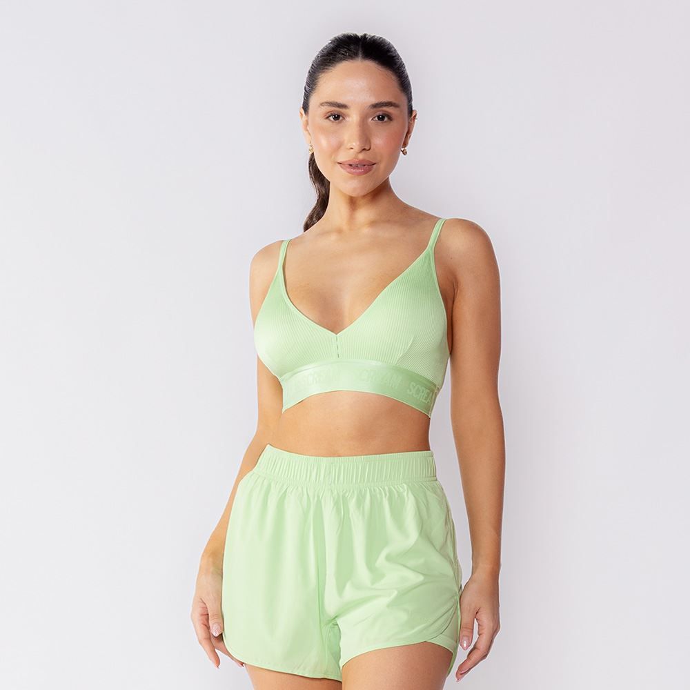 Top Feminino Esportivo Sem Costura Scream