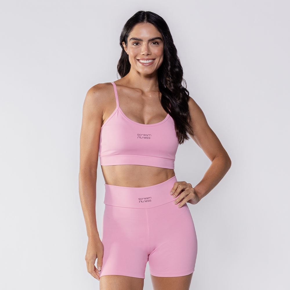 Top Feminino Fitness De Alça Scream