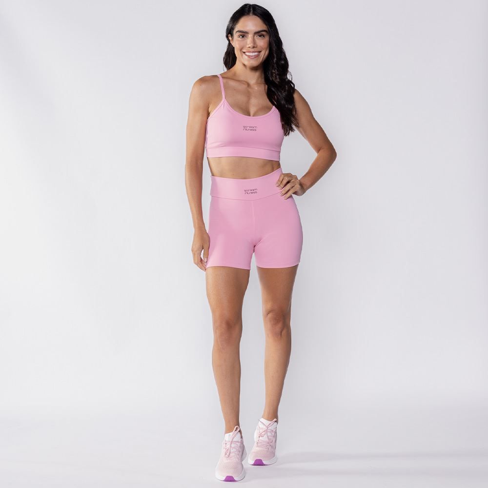 Top Feminino Fitness De Alça Scream