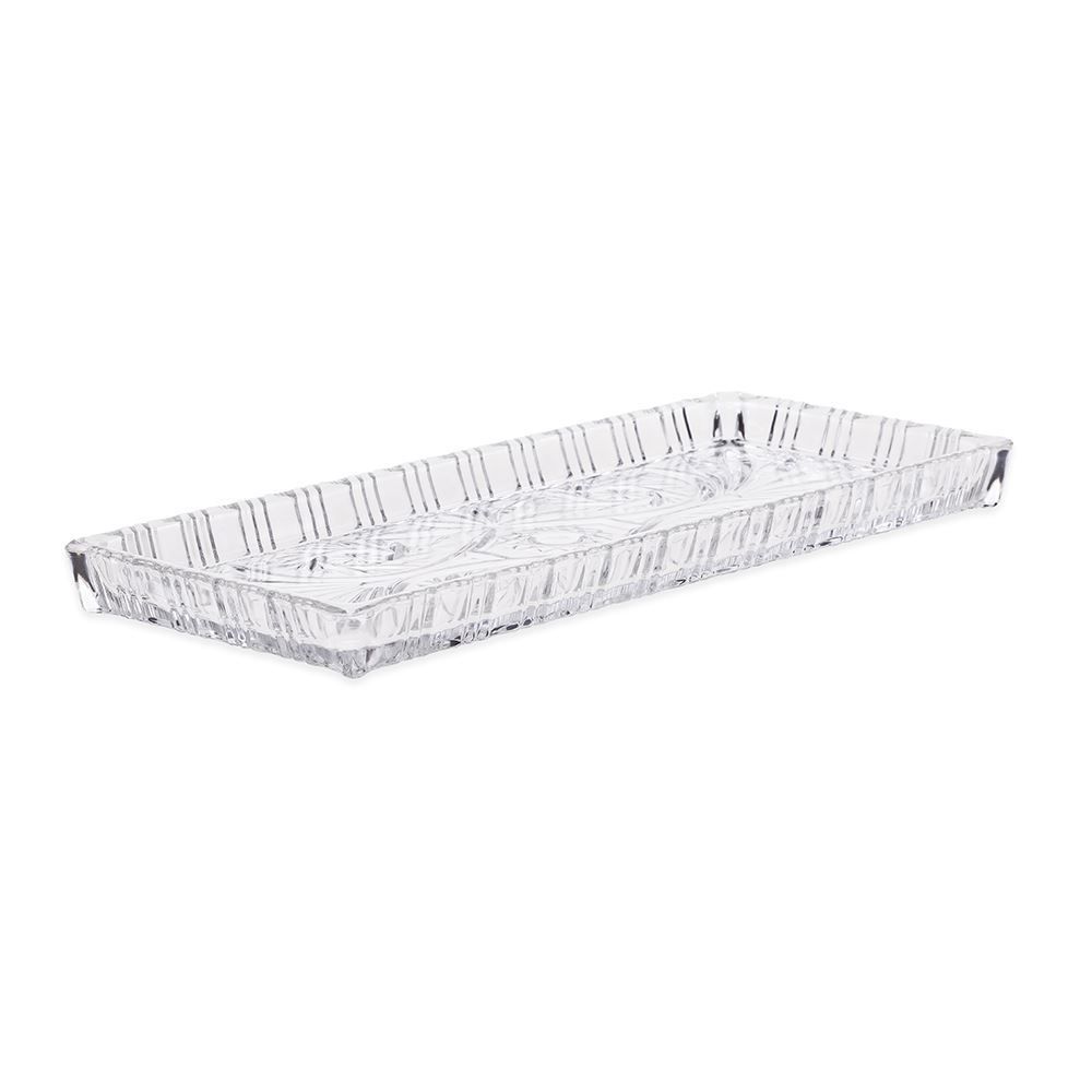 Travessa De Cristal Dragon 34X15x2,5Cm Lyor - Transparente