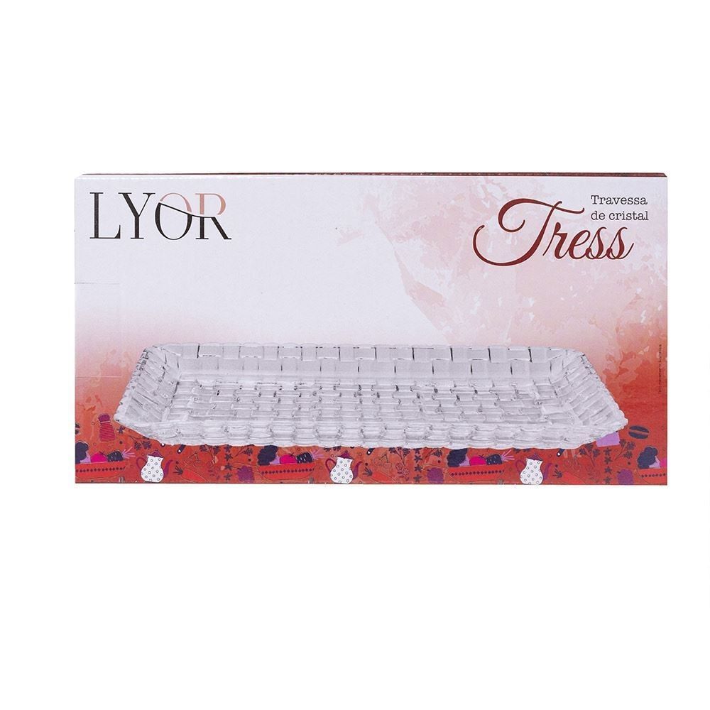 Travessa de Cristal Tress Lyor - Transparente