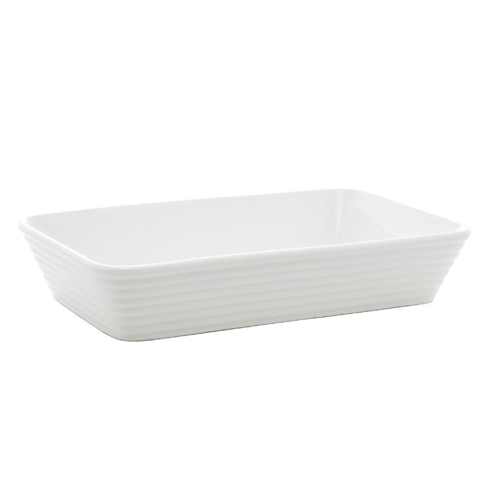 Travessa de Porcelana Línea Lyor 900 ml - Branco