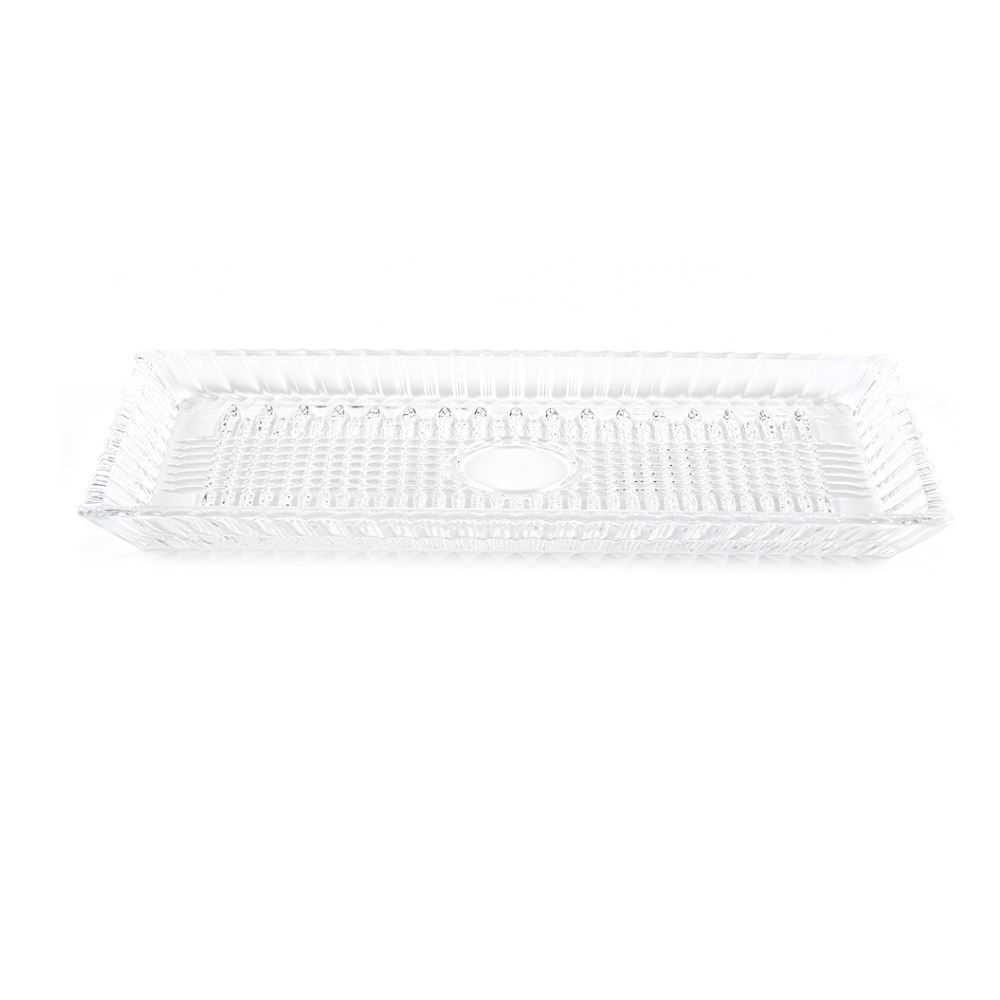 Travessa De Vidro Queen Wolff 34Cm - Transparente 