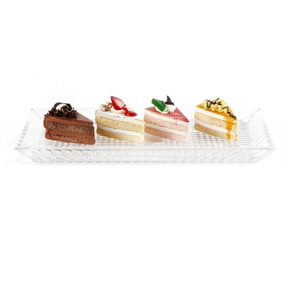Travessa De Vidro Queen Wolff 34Cm - Transparente 