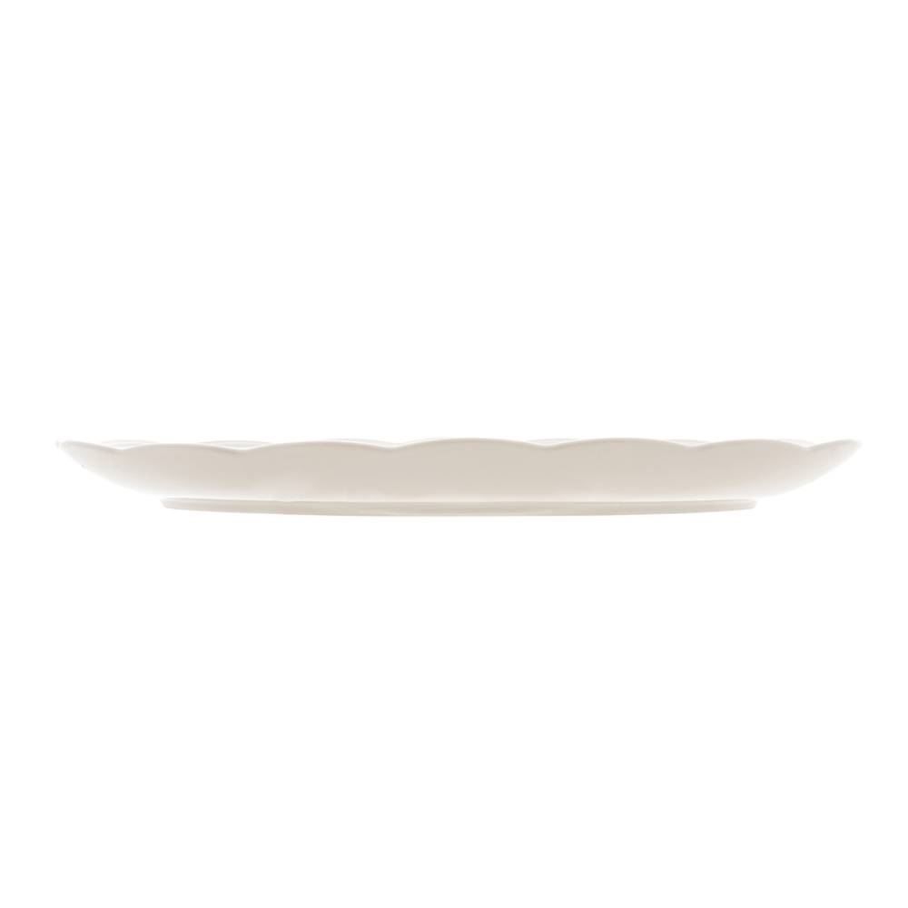Travessa Lyor De Porcelana Butterfly 31,5 X 21 X 2,5Cm - Branco