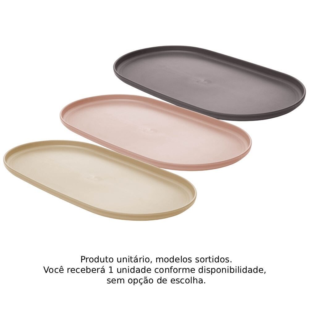 Travessa Oval Lines 24Cm Lyor - Sortido