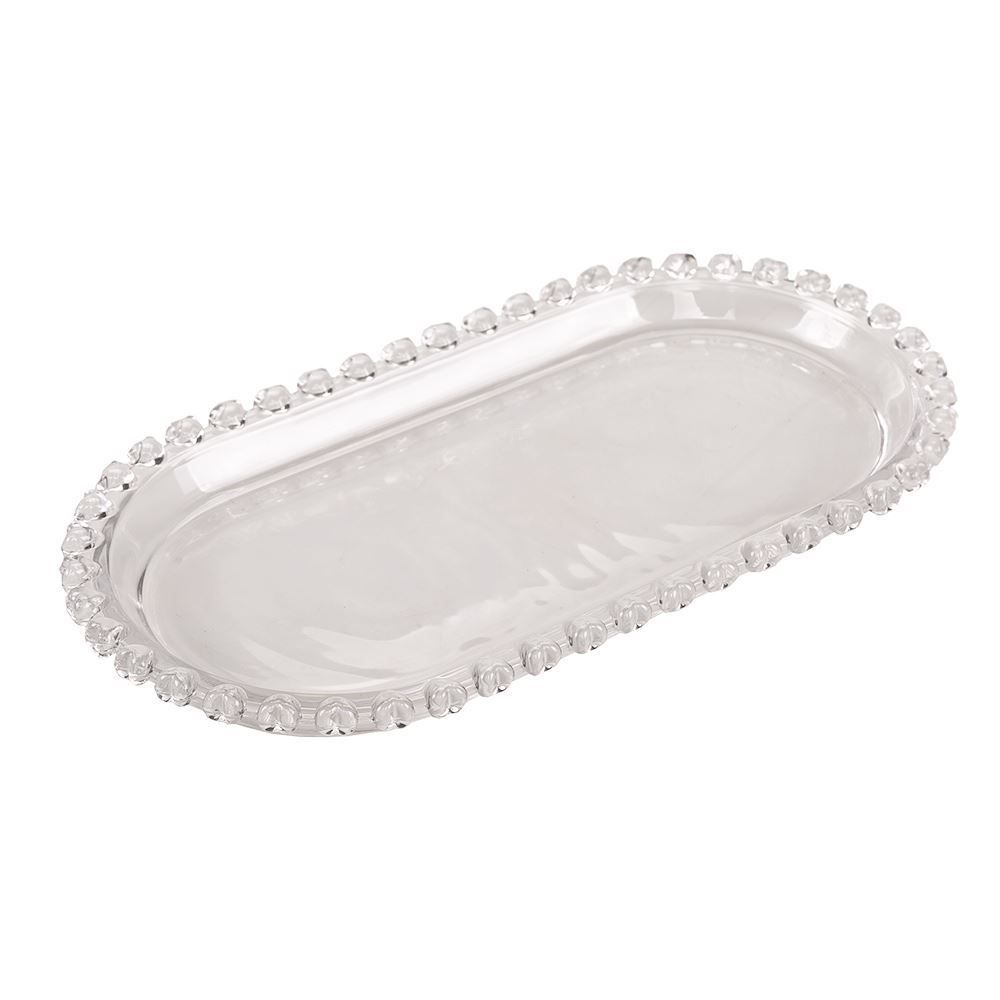 Travessa Oval Lyor Coração 25Cm - Cristal