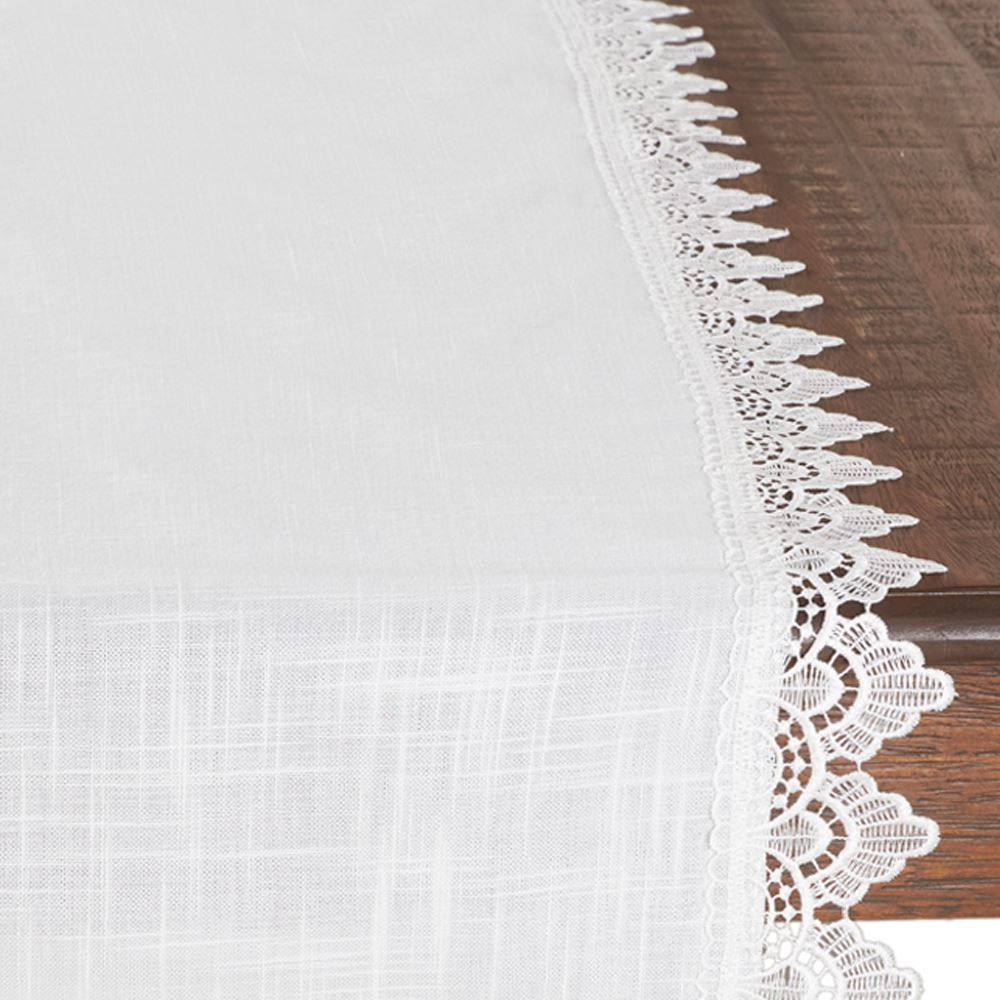 Trilho De Mesa 38X130cm Renda Guipir Finecasa - Paris
