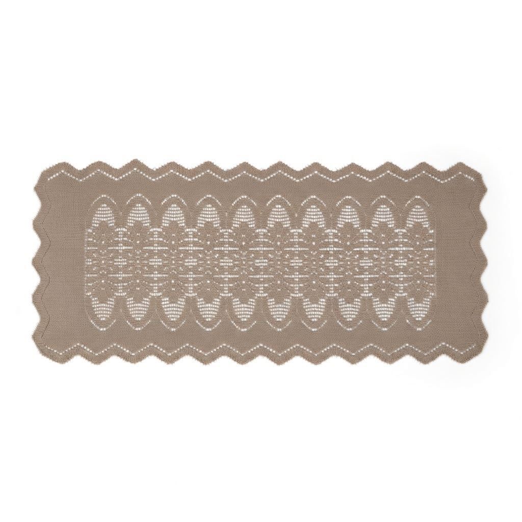 Trilho de Mesa 50Cm X 1,25M Arabesco Havan Casa - Taupe