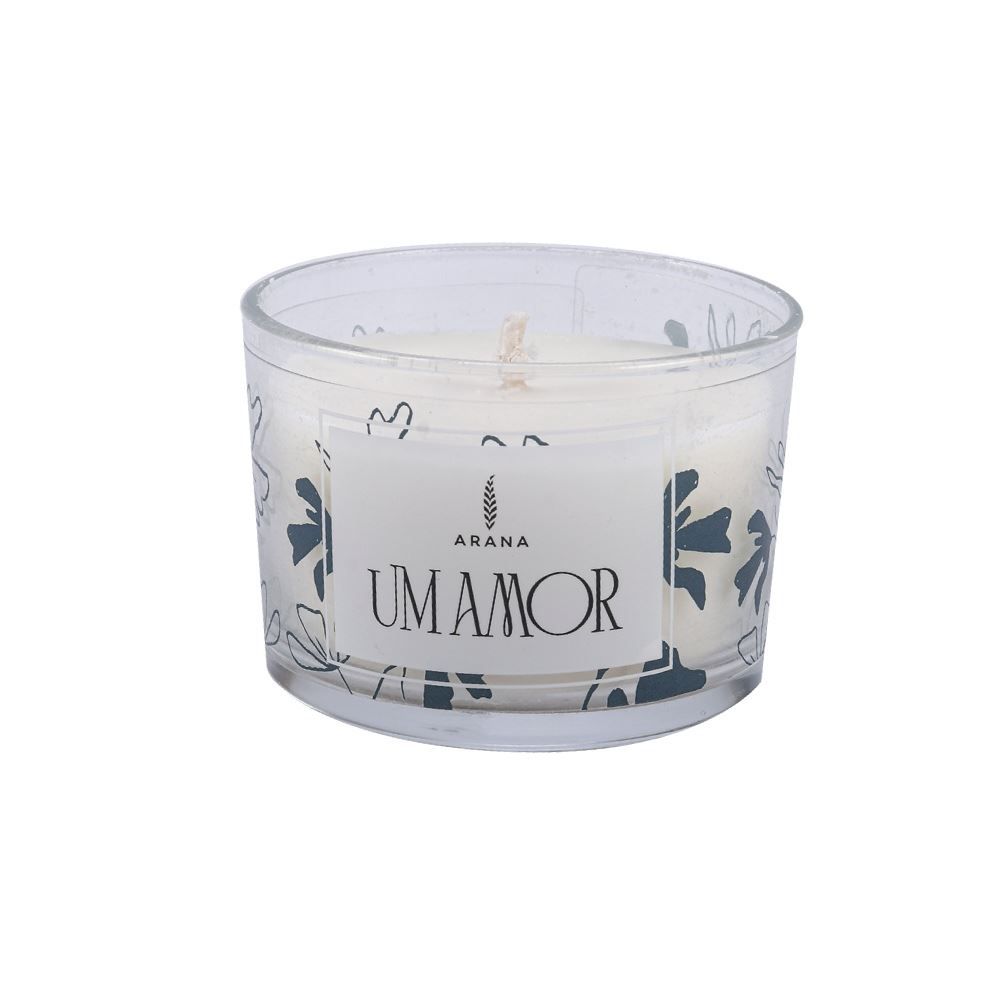 Vela Aromática Um Amor 100G Arana - Branco Floral