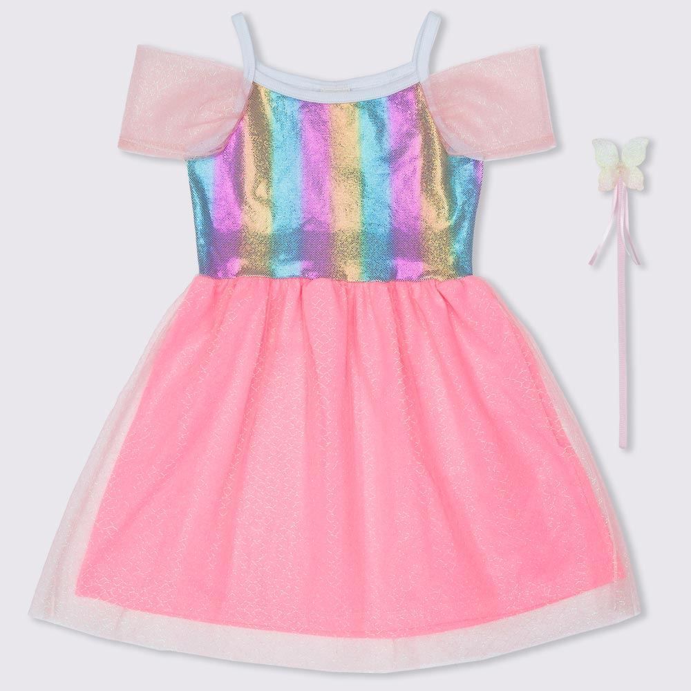 Vestido 4 a 10 anos Fada com Varinha Marmelada