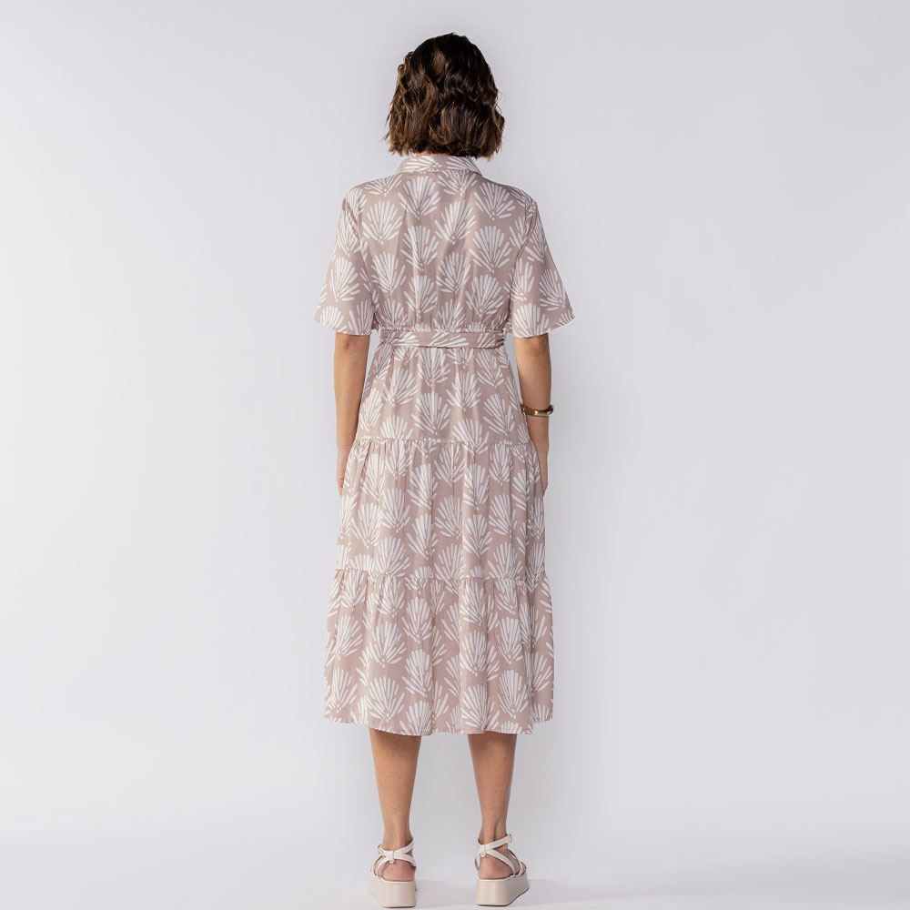 Vestido Feminino Midi De Botões Patricia Foster