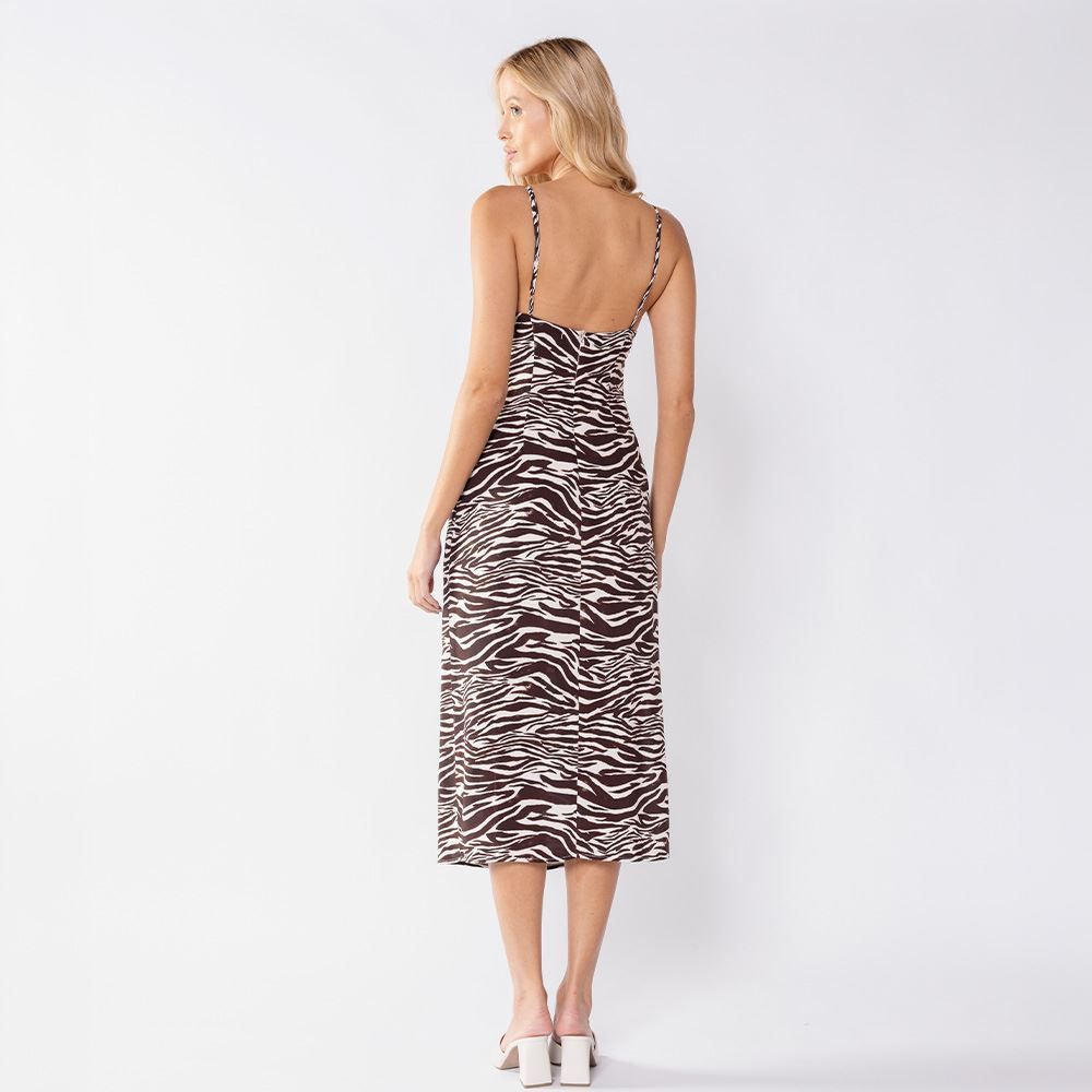 Vestido Midi Feminino Com Alças Finas Boby Blues