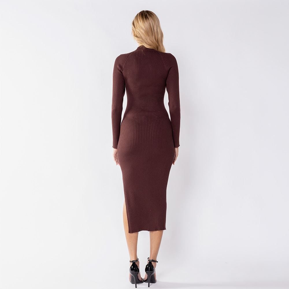 Vestido Midi Feminino De Tricô Boby Blues